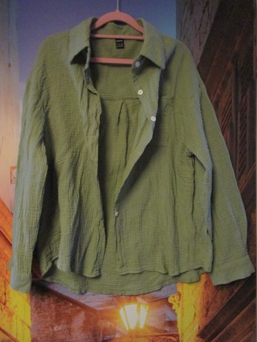 Khaki farbene bluse l - khaki,