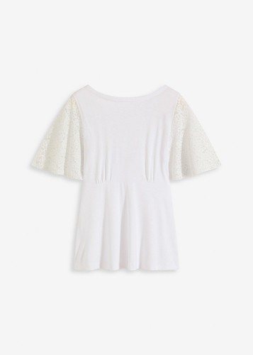 Shirt mit spitzenärmeln - mit,