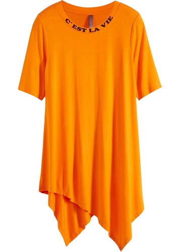 Asymmetrisches shirt mit - shirt,