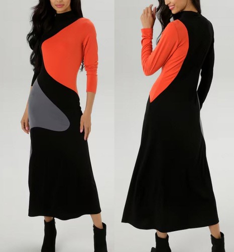 Neu stretchjersey midi - neu:, kleid