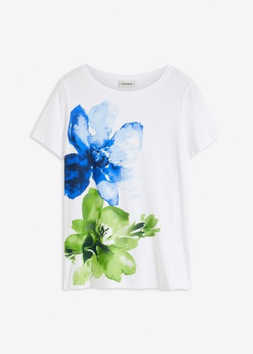 Shirt mit blumendruck - shirt,
