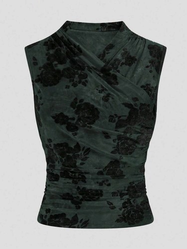 Damentop flockprint - ,