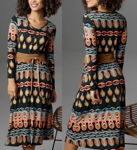 Neu midi stretchjersey retro - midi,