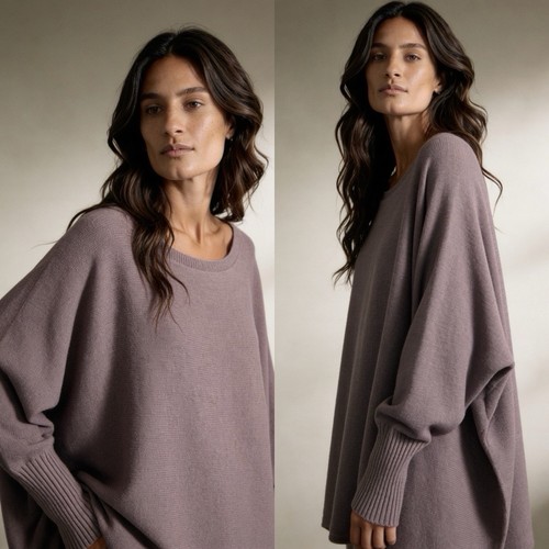 Damen pullover taupe oversize - damen,