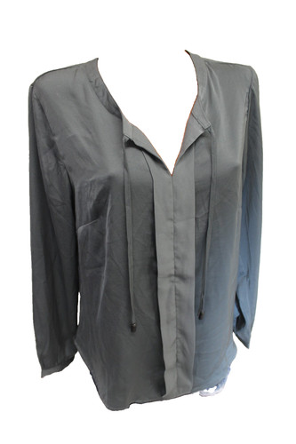Shirt matte satinbluse - l,