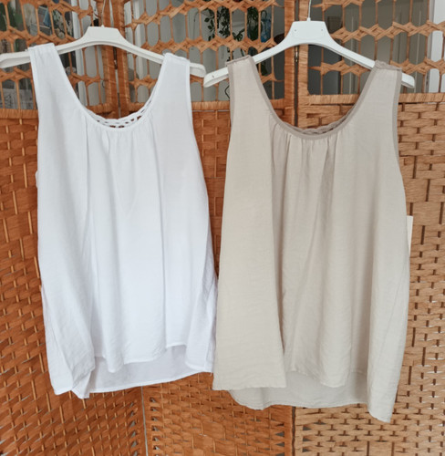 Italy damen sommertop - italy, sommertop*weiß